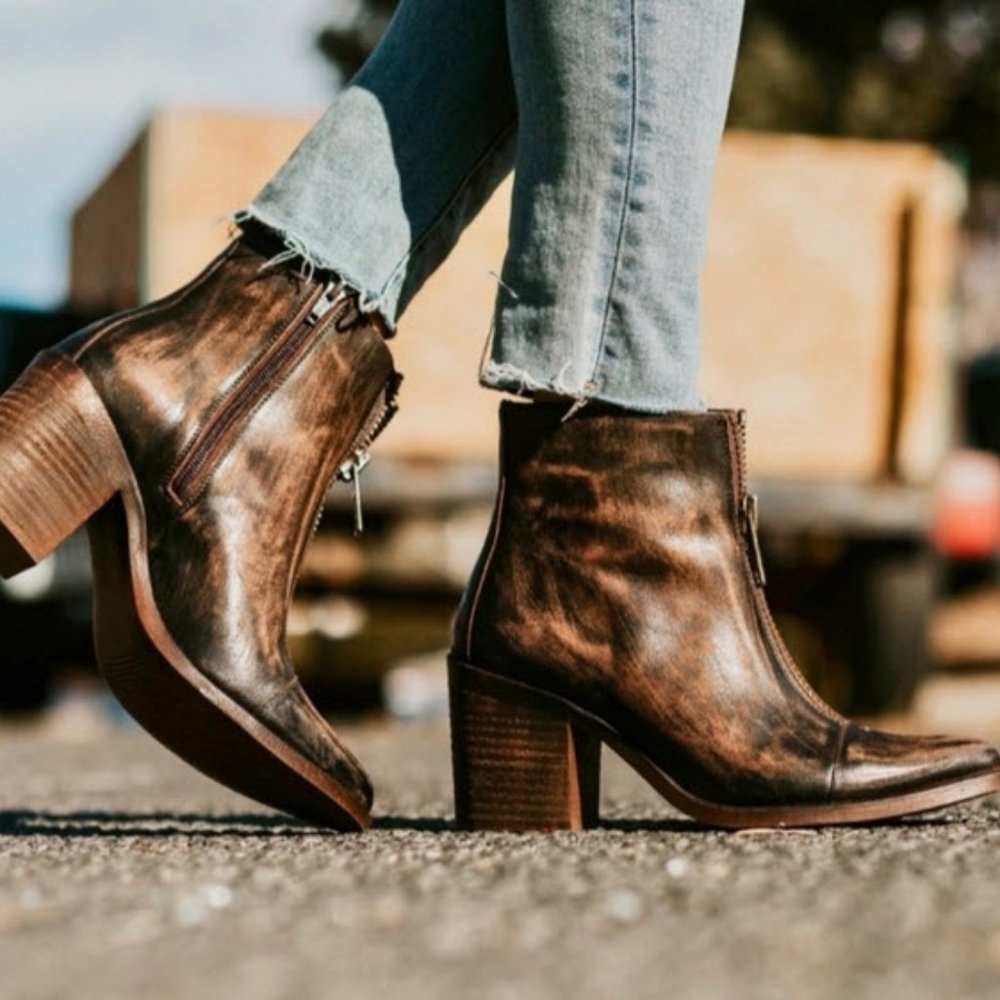 Grey Freebird by Steve Madden Claire Ankle Booties
